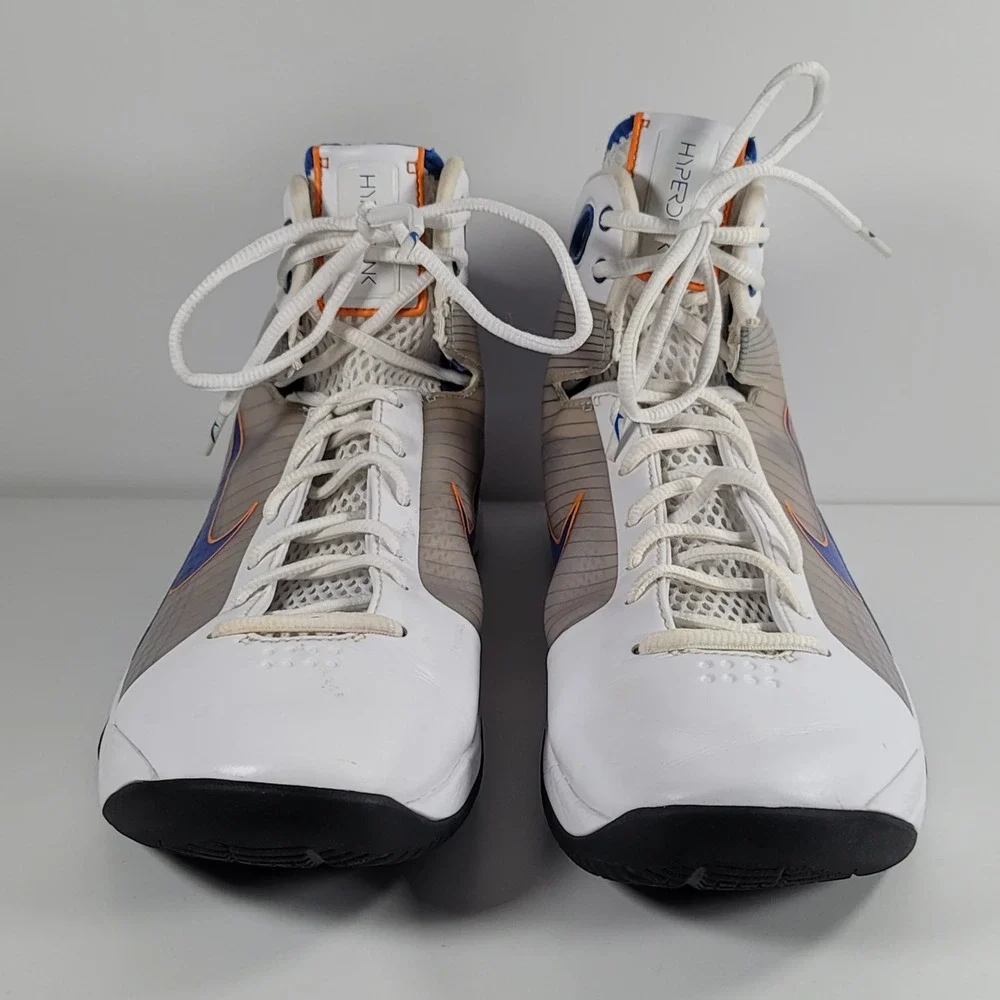 Nike Rare Hyperdunk 2008 White Blue Orange Burst Men's Basketball Shoes Size 11